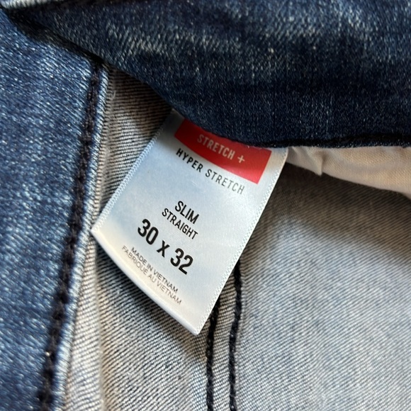 Express Mens Slim Straight Jeans 30x32, medium blue. NWOT - Picture 4 of 5